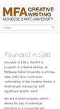 Mobile Screenshot of mfa.mcneese.edu