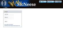 Tablet Screenshot of mymcneese.mcneese.edu
